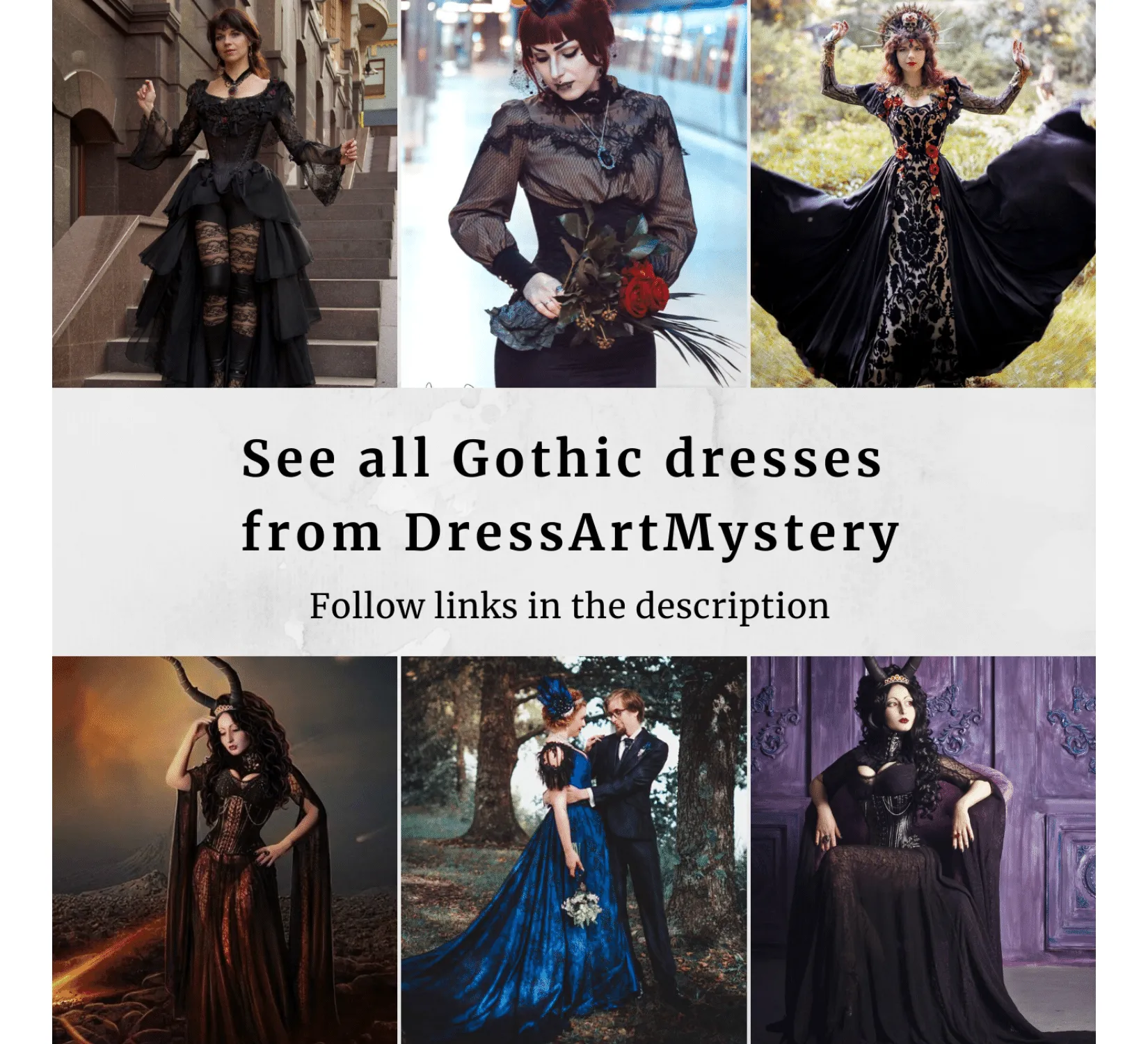 Fantasy gothic rococo inspired black wedding atlas dress