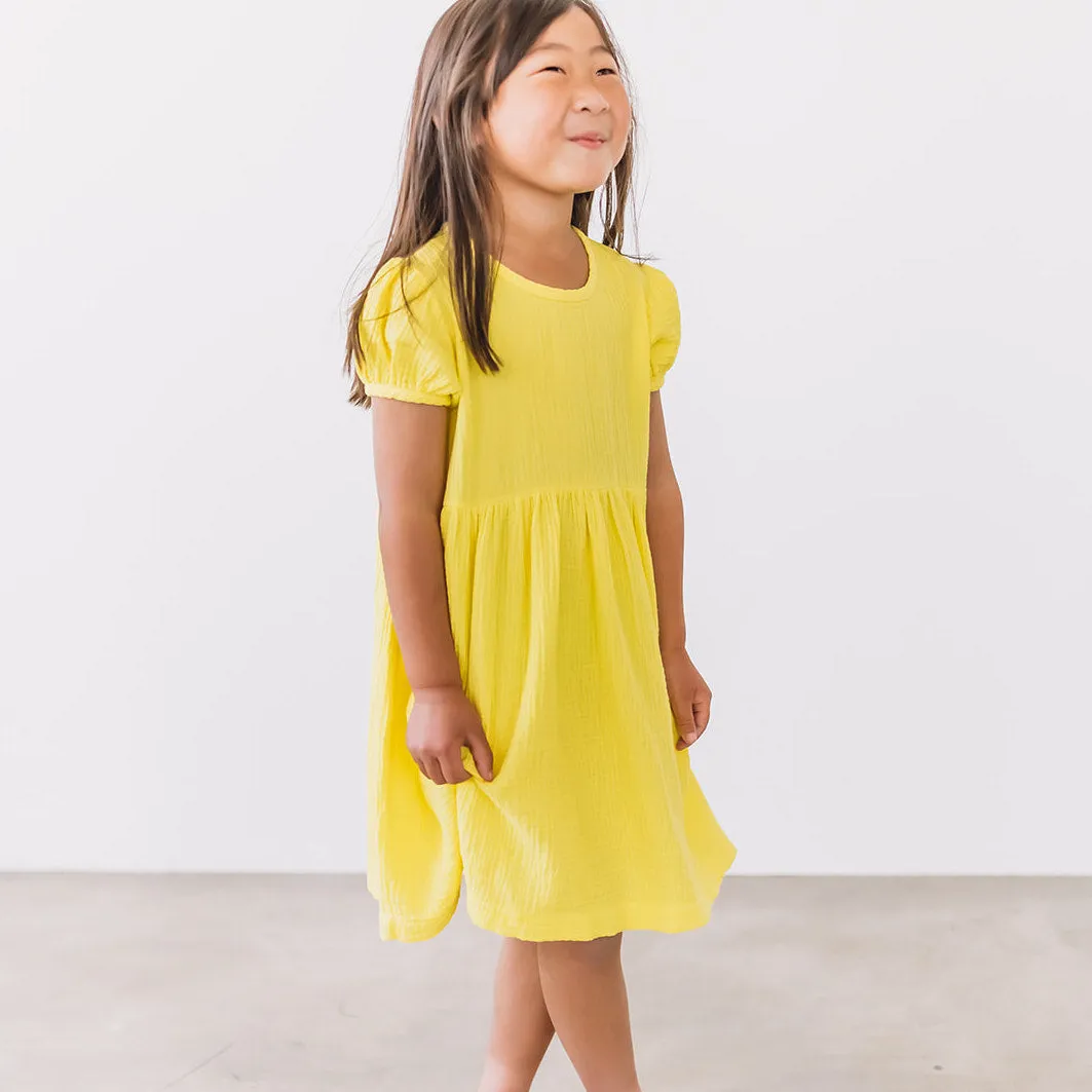 Gauze Puff Dress
