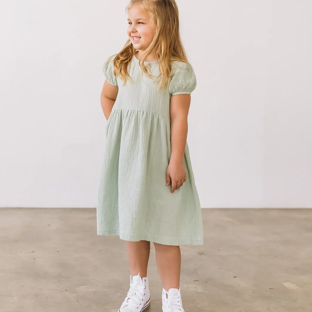 Gauze Puff Dress