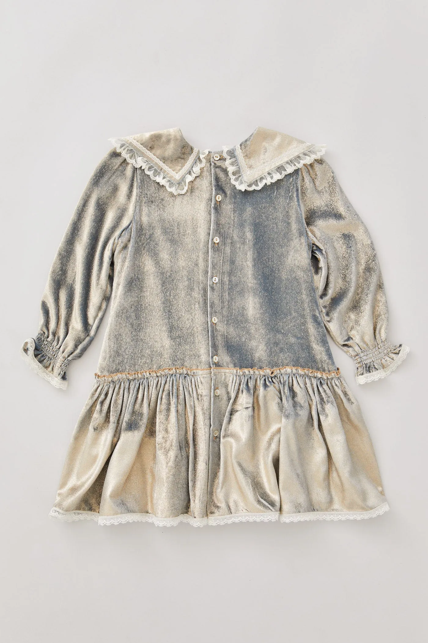 Ginger Blue Gold Velvet - Occasional Party