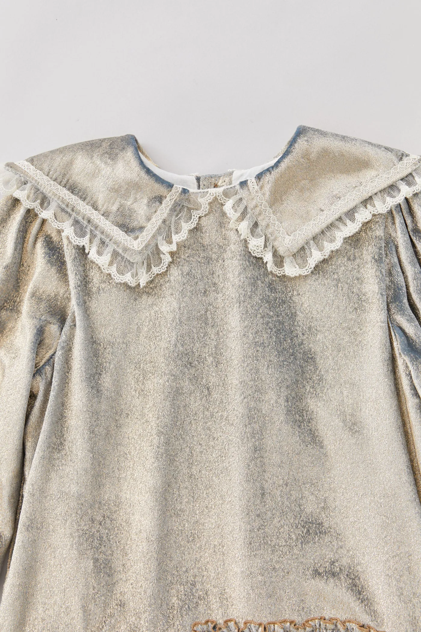 Ginger Blue Gold Velvet - Occasional Party
