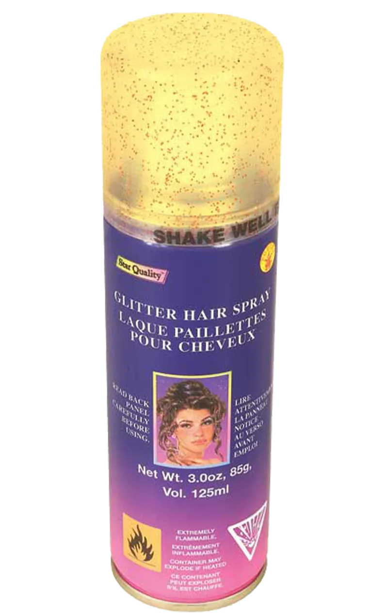 Gold Glitter Hairspray