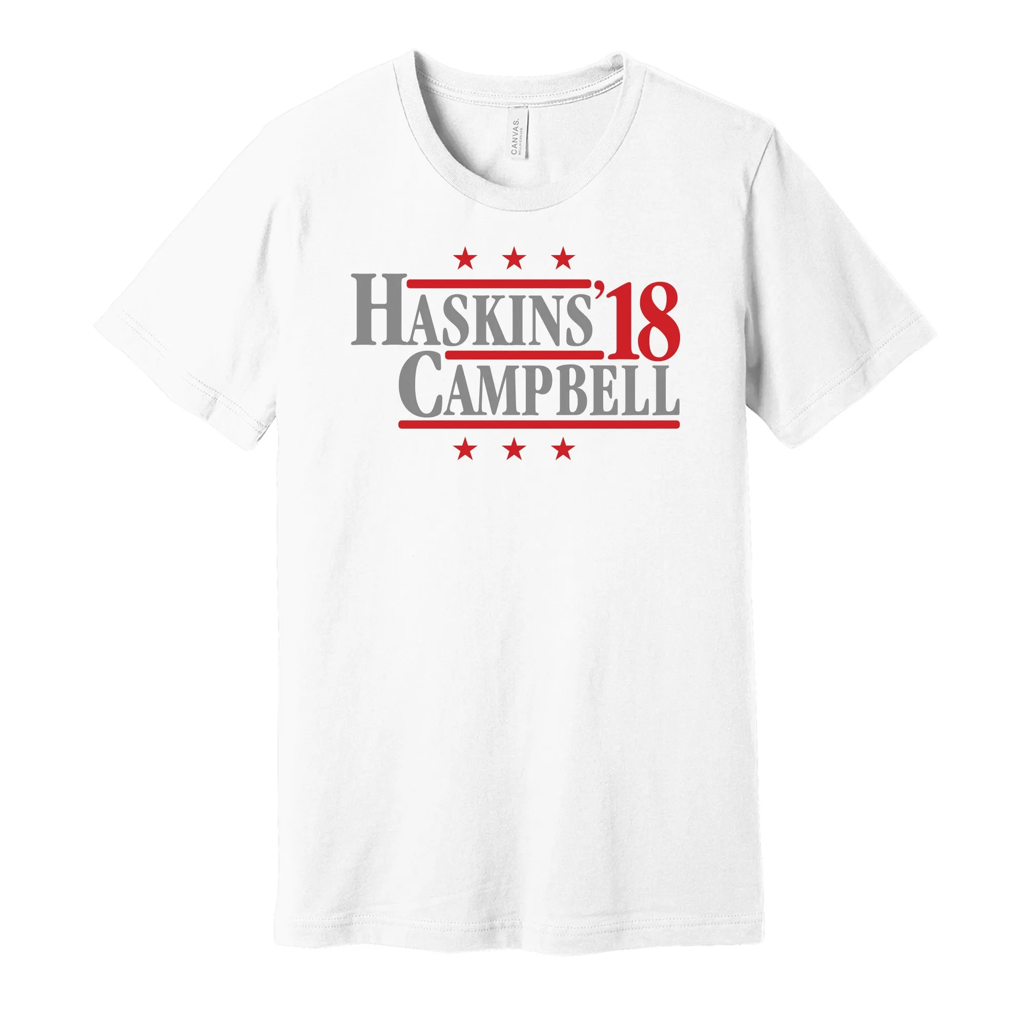 Haskins & Campbell '18 - Ohio Football Political Campaign Parody T-Shirt - Hyper Than Hype Shirts