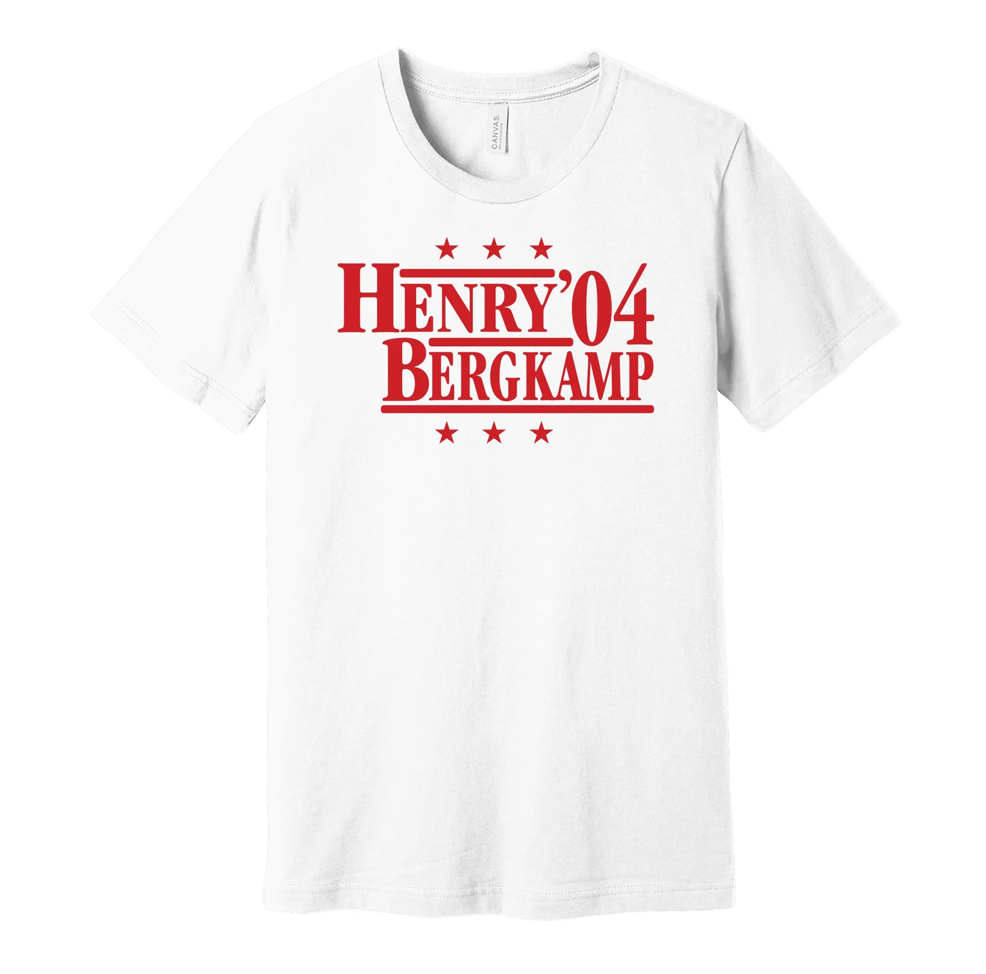 Henry & Bergkamp '04 - London Football Legends Political Campaign Parody T-Shirt - Hyper Than Hype Shirts