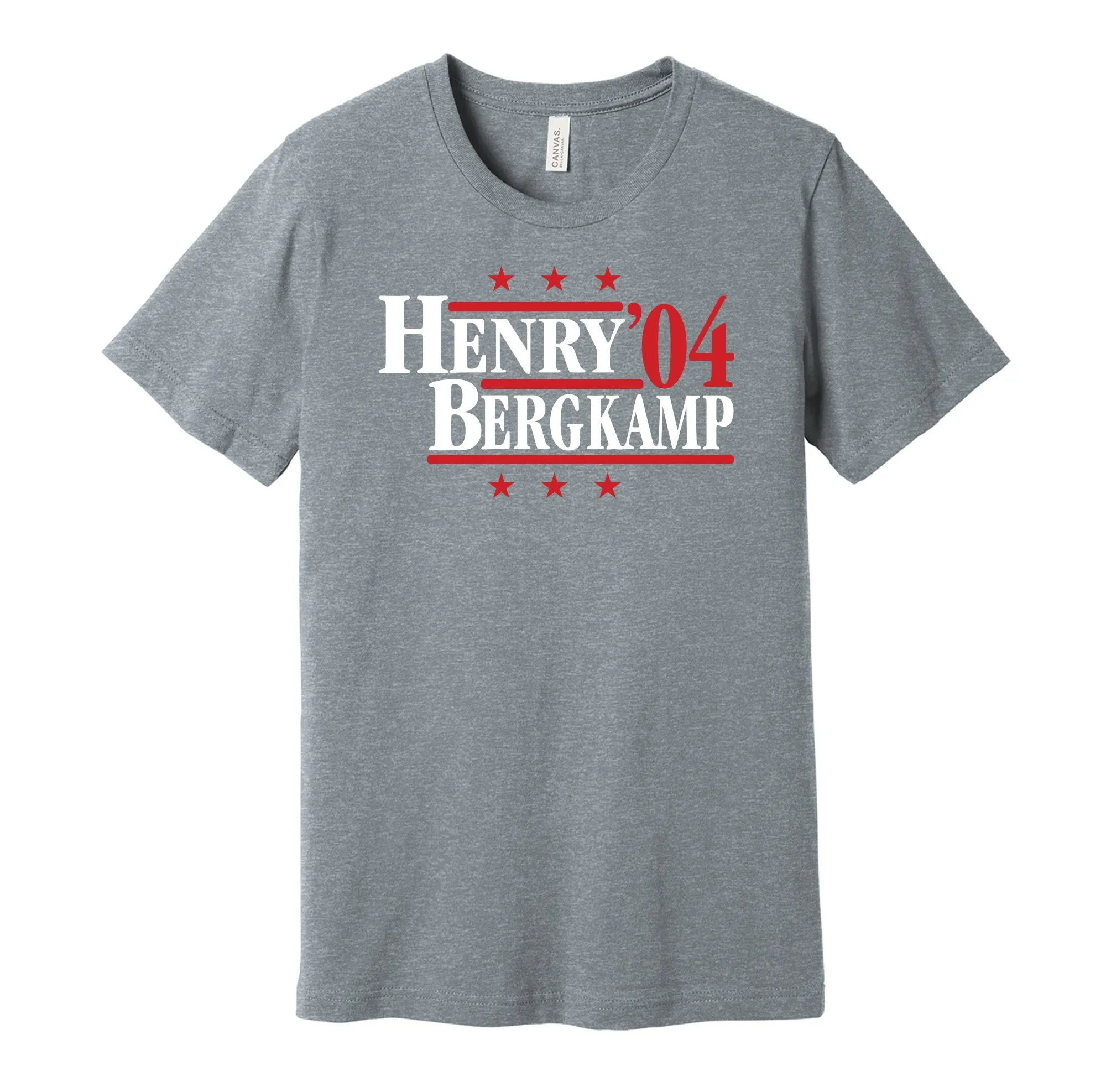 Henry & Bergkamp '04 - London Football Legends Political Campaign Parody T-Shirt - Hyper Than Hype Shirts
