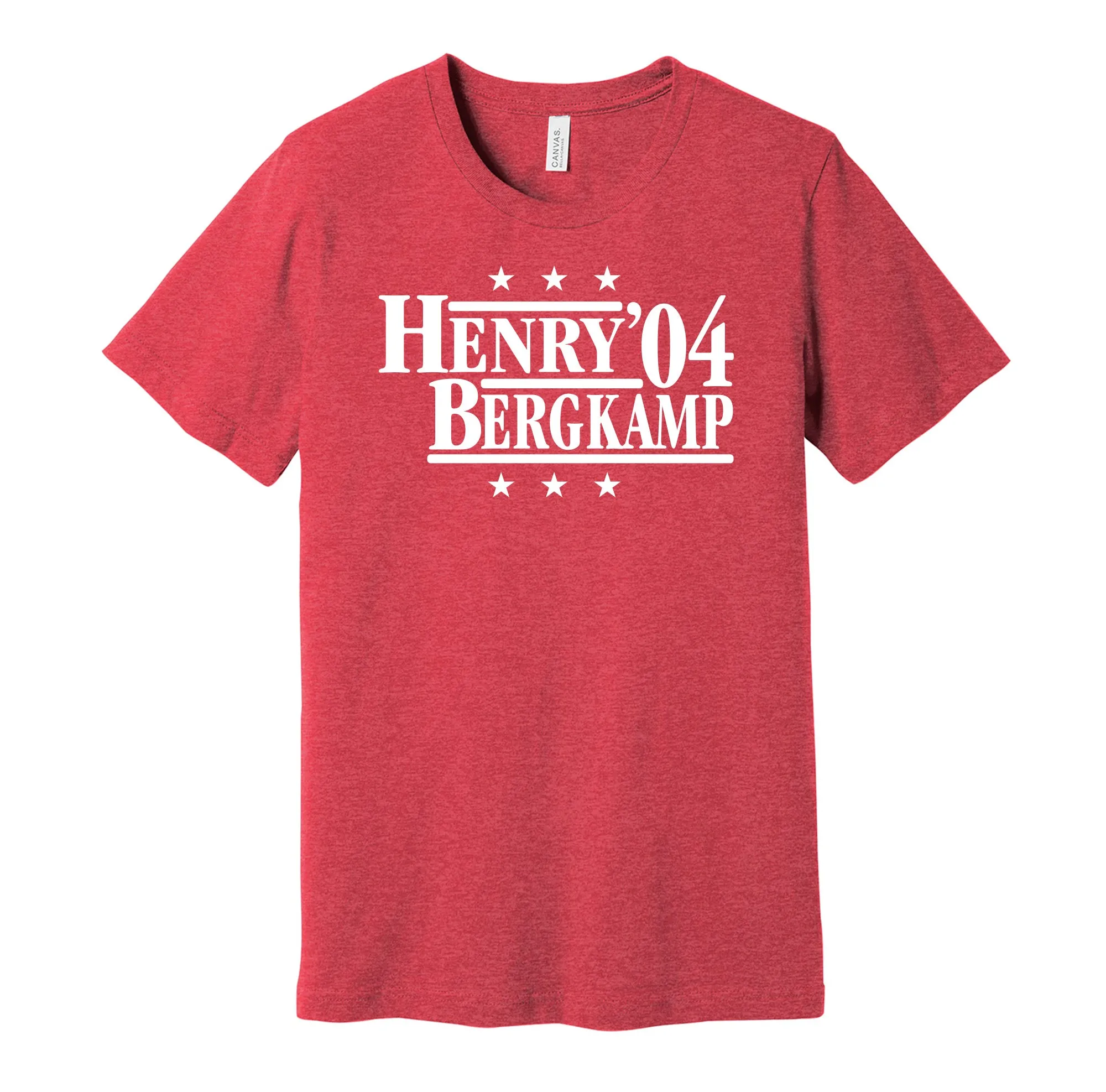 Henry & Bergkamp '04 - London Football Legends Political Campaign Parody T-Shirt - Hyper Than Hype Shirts