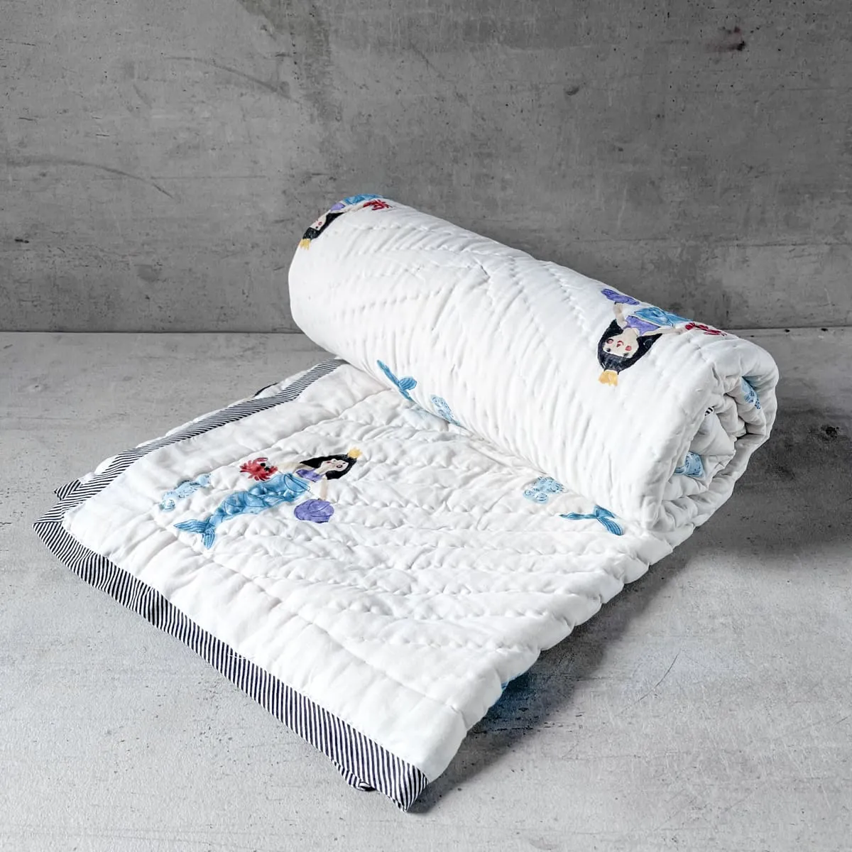 Home Artisan Nerissa Hand Block Print Cotton Quilt Set