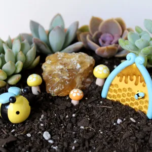 Honey Bee Fairy Garden Kit