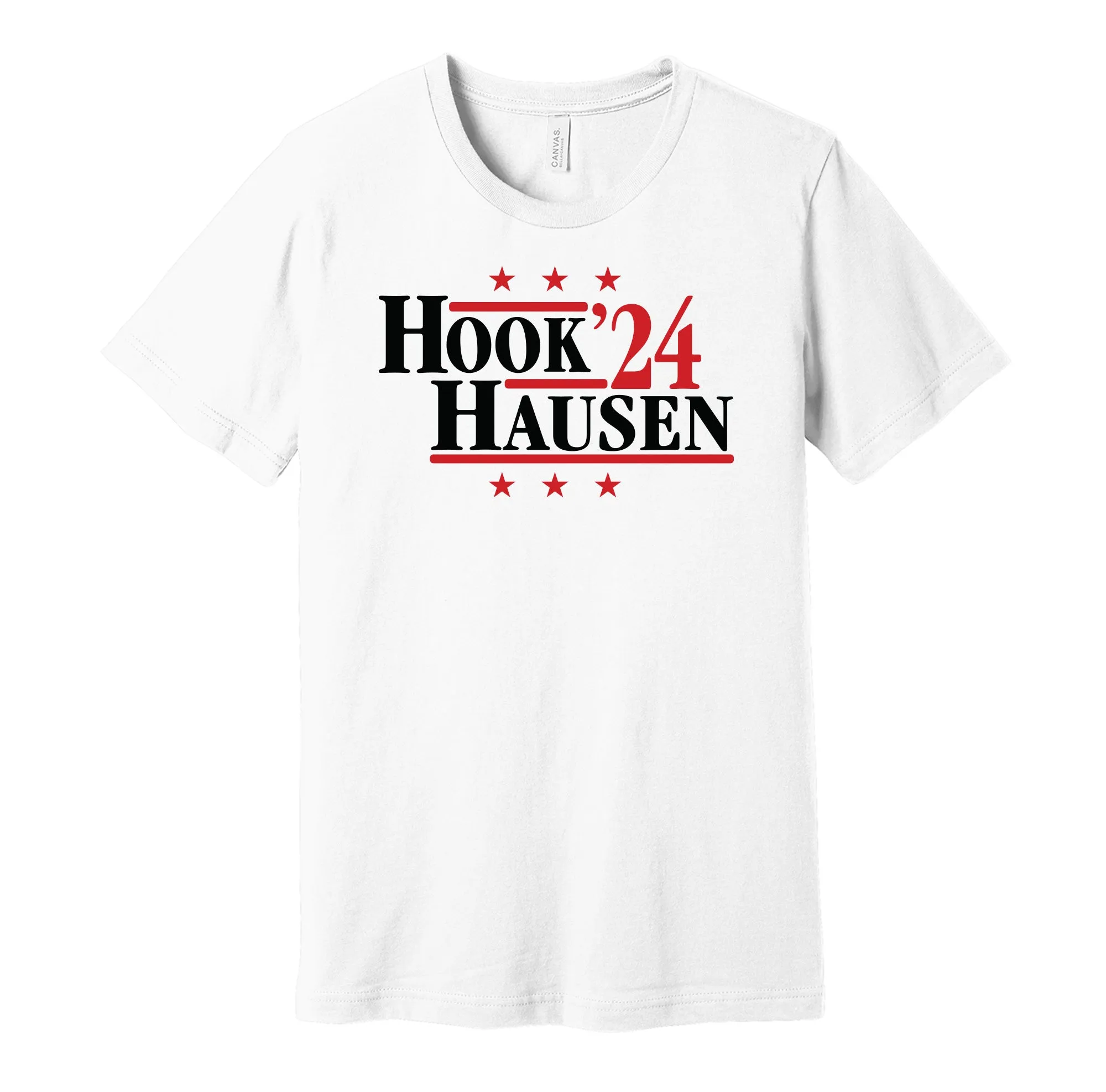 Hookhausen '24 - Wrestling Tag Team Superstars Political Campaign Parody T-Shirt - Hyper Than Hype Shirts