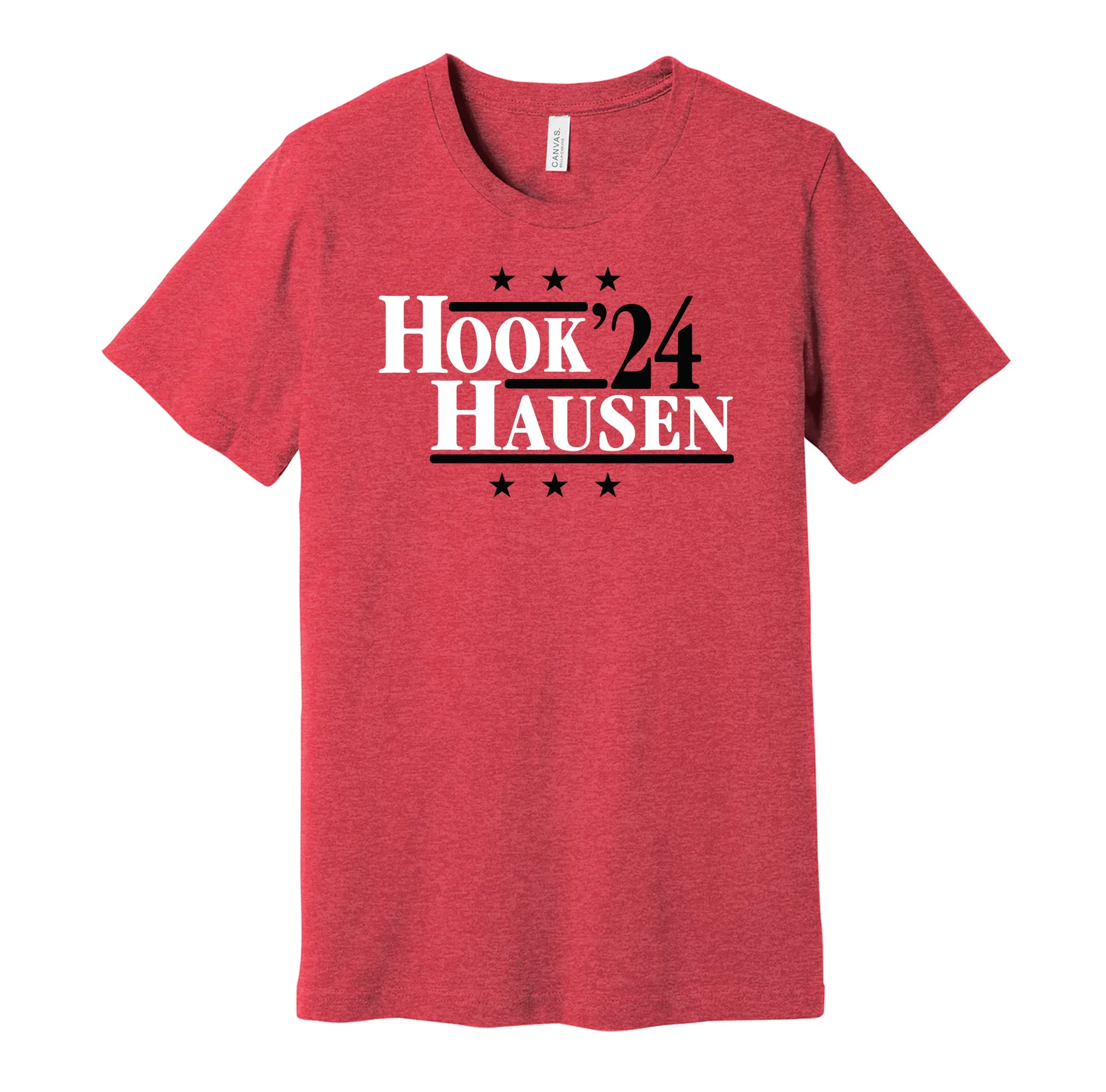 Hookhausen '24 - Wrestling Tag Team Superstars Political Campaign Parody T-Shirt - Hyper Than Hype Shirts