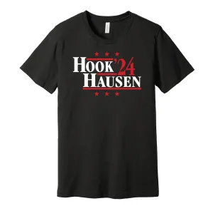 Hookhausen '24 - Wrestling Tag Team Superstars Political Campaign Parody T-Shirt - Hyper Than Hype Shirts