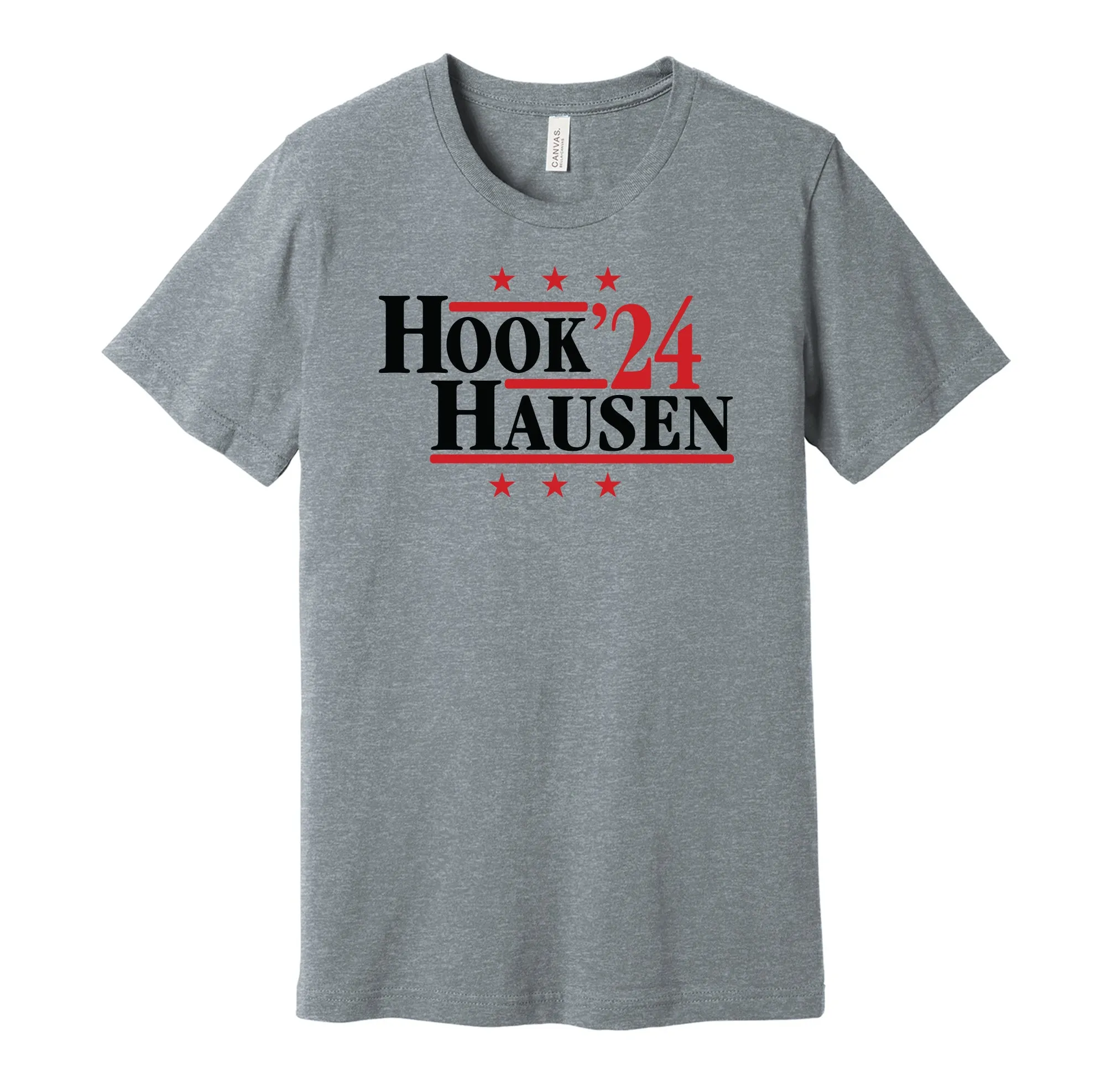 Hookhausen '24 - Wrestling Tag Team Superstars Political Campaign Parody T-Shirt - Hyper Than Hype Shirts