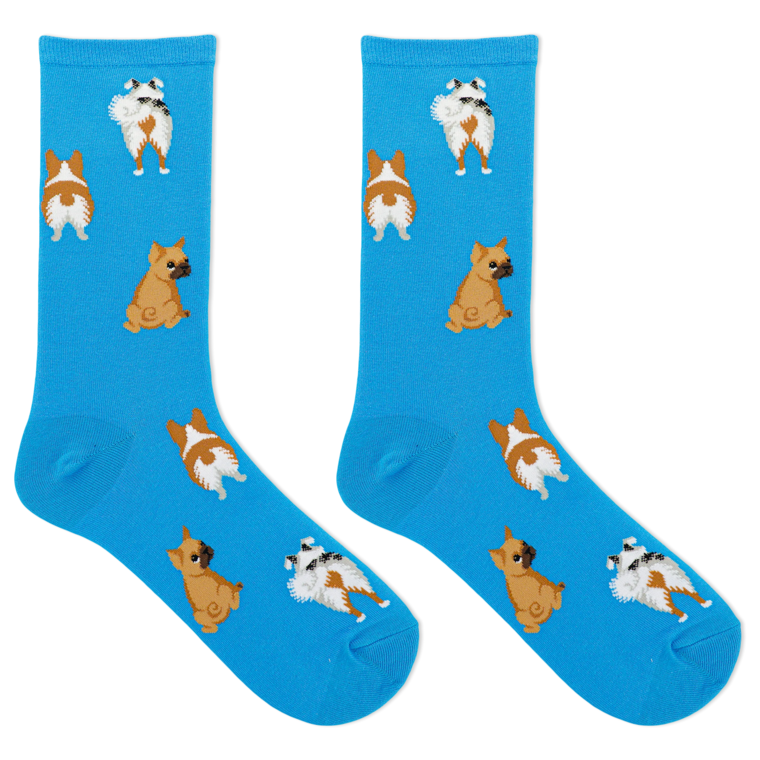 HOTSOX Women's Dog Tails Crew Sock