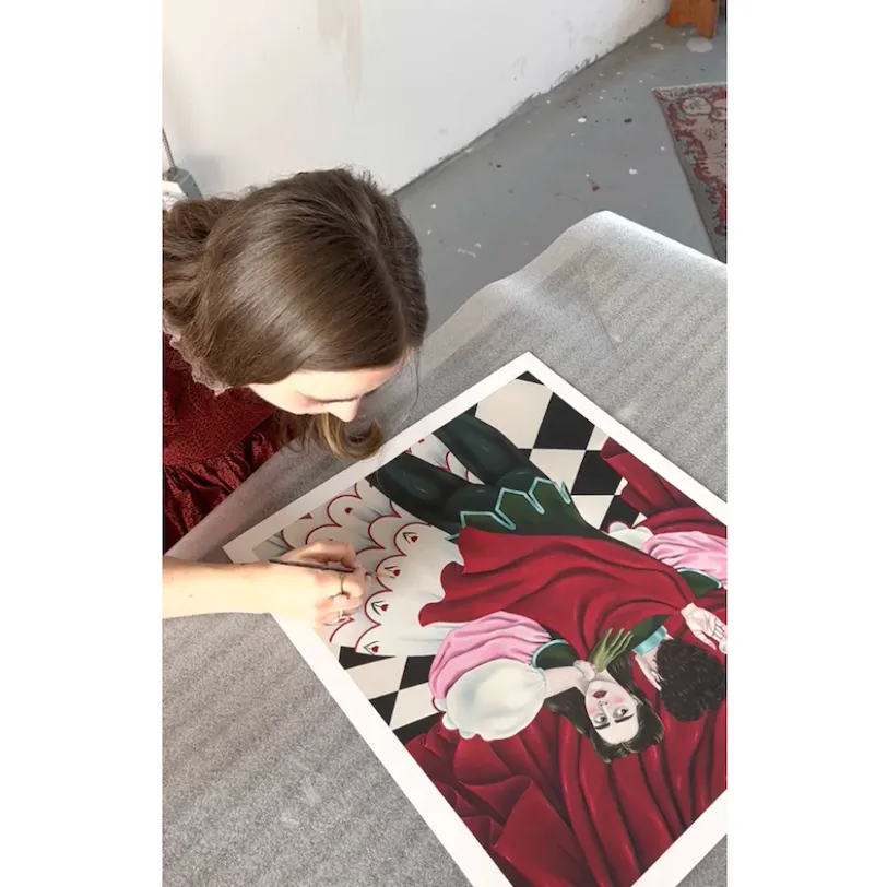 Jeanine Brito, The evening’s affairs leave her bereft, 2023; Limited Edition Print