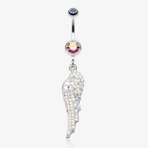 Jeweled Angel Wing Sparkle Belly Ring