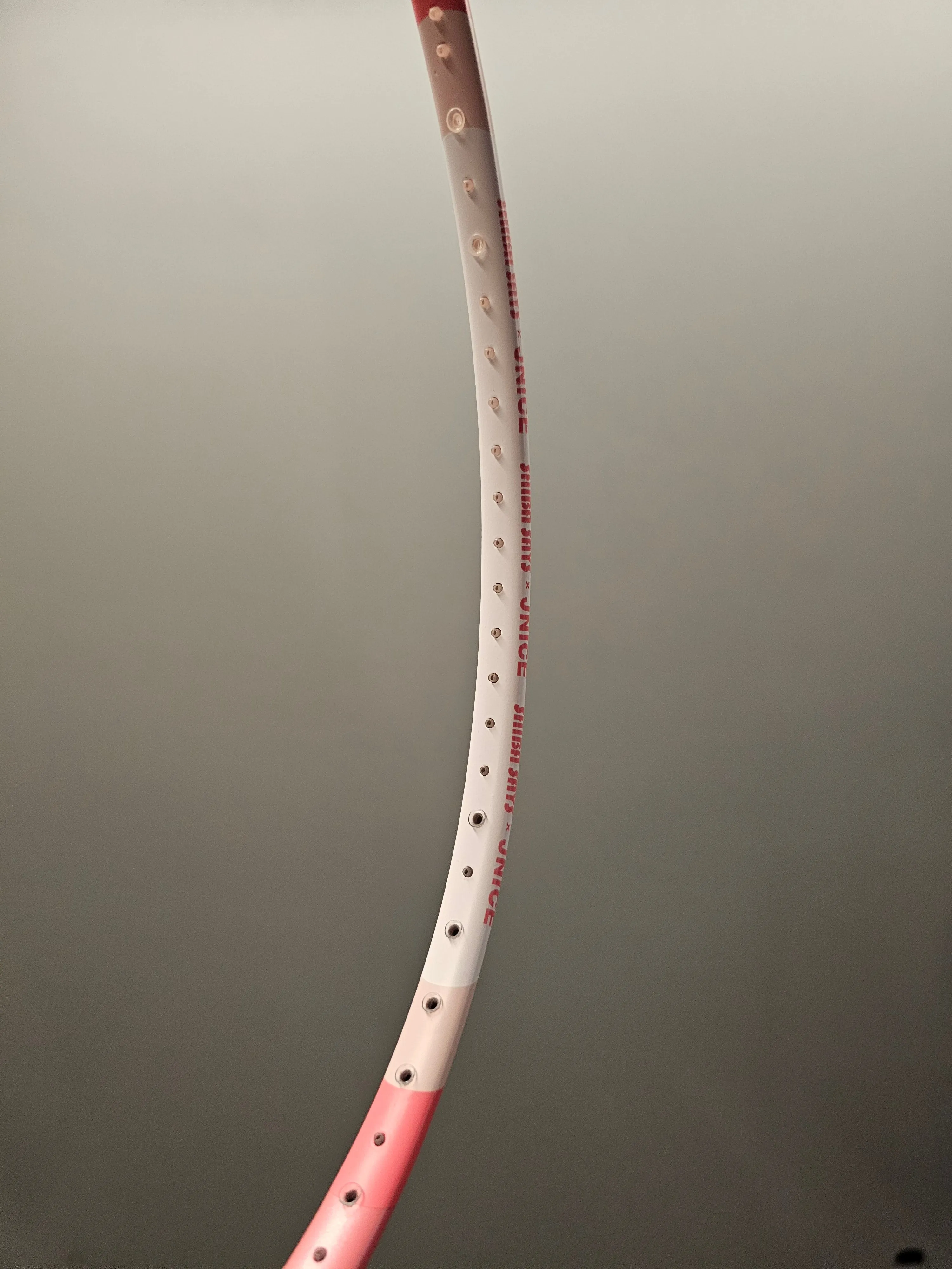 JNICE Shiba Says Kawai Pink Badminton Racket
