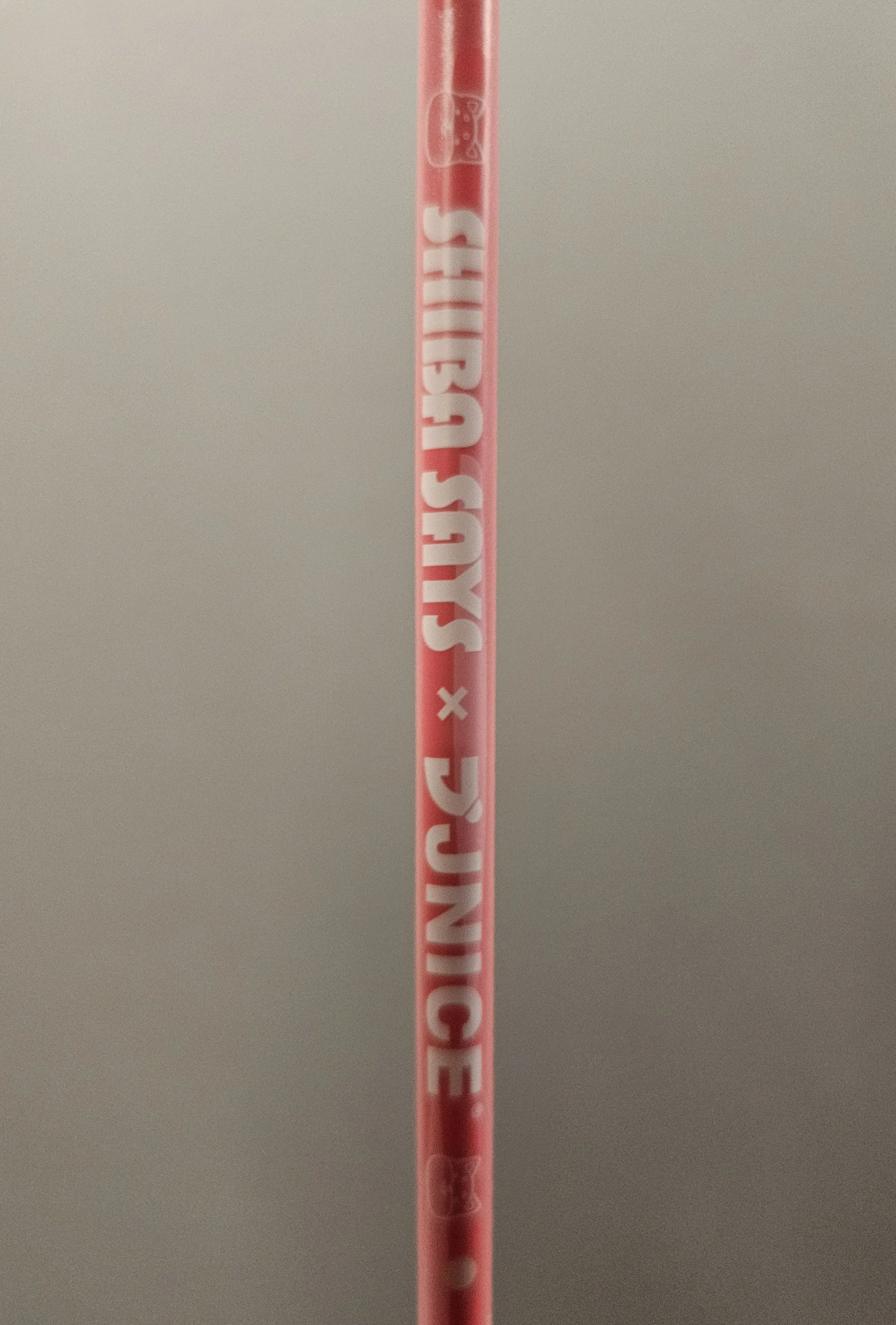 JNICE Shiba Says Kawai Pink Badminton Racket