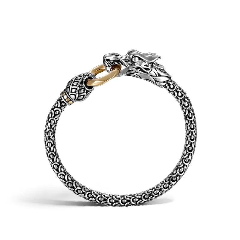 John Hardy Silver 18K Naga Dragon Ring Bracelet