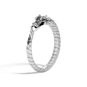 John Hardy Silver and Saphire Legends Naga Bracelet