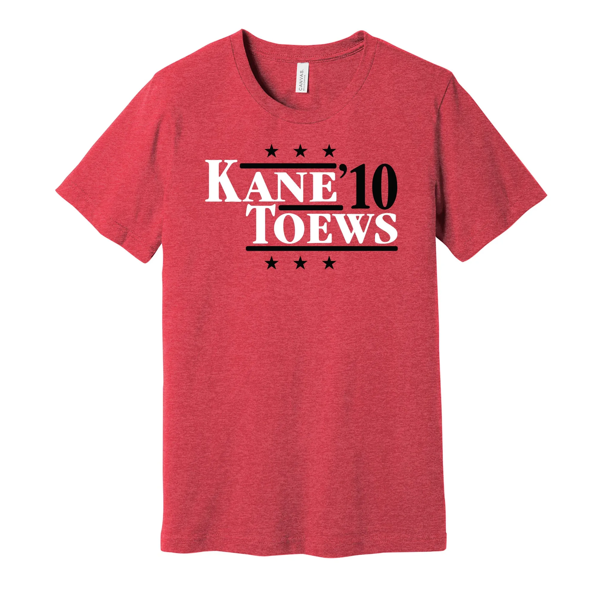 Kane & Toews '10 - Chicago Hockey Legends Political Campaign Parody T-Shirt - Hyper Than Hype Shirts