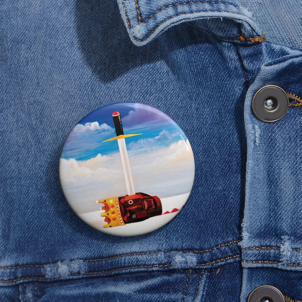 Kanye West inspired Dark Twisted Fantasy Pin Buttons