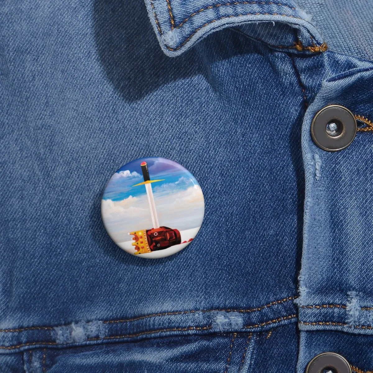 Kanye West inspired Dark Twisted Fantasy Pin Buttons