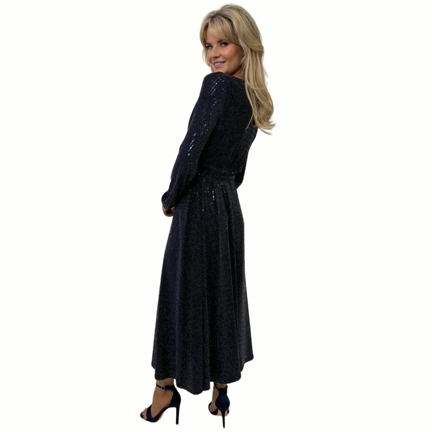 Kate & Pippa Kylie Midi Dress | Navy Sparkle