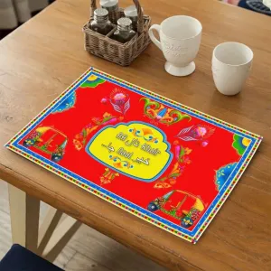 Khair Naal Truck Art Themed Table Matt
