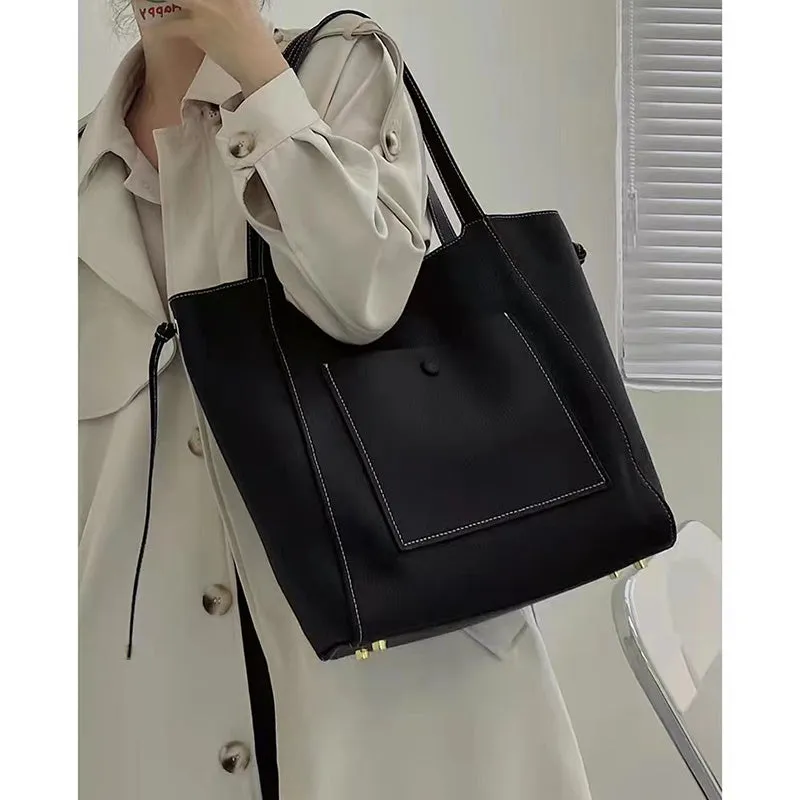 Kraseeva Pebbled Shoulder Tote