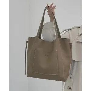 Kraseeva Pebbled Shoulder Tote