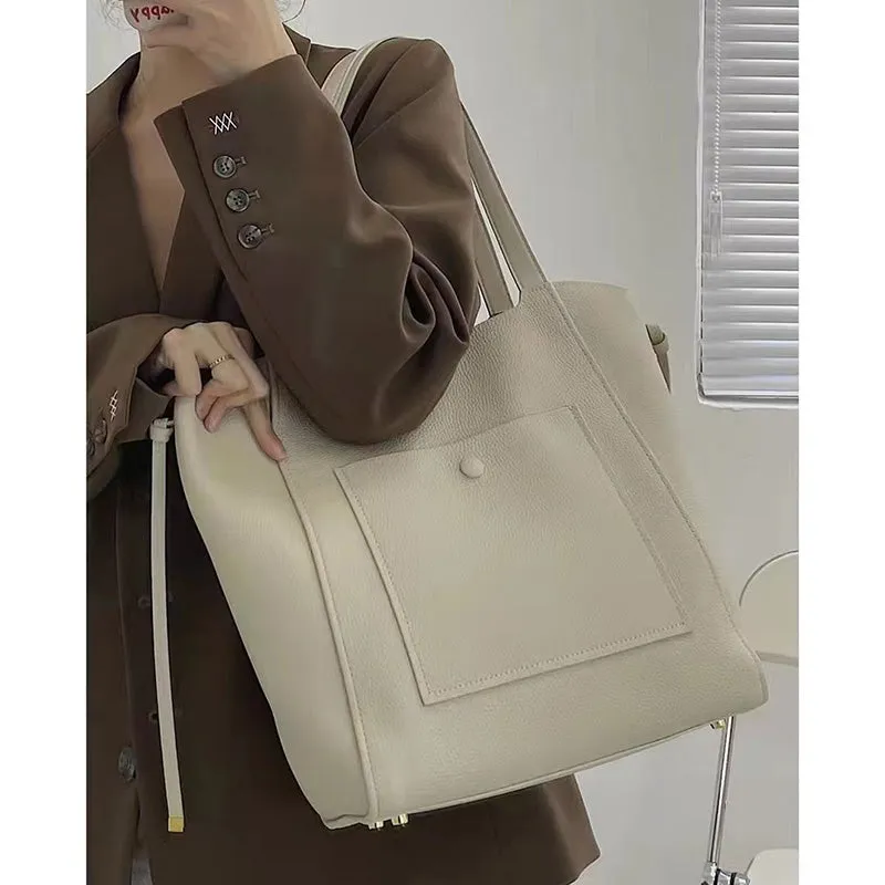 Kraseeva Pebbled Shoulder Tote