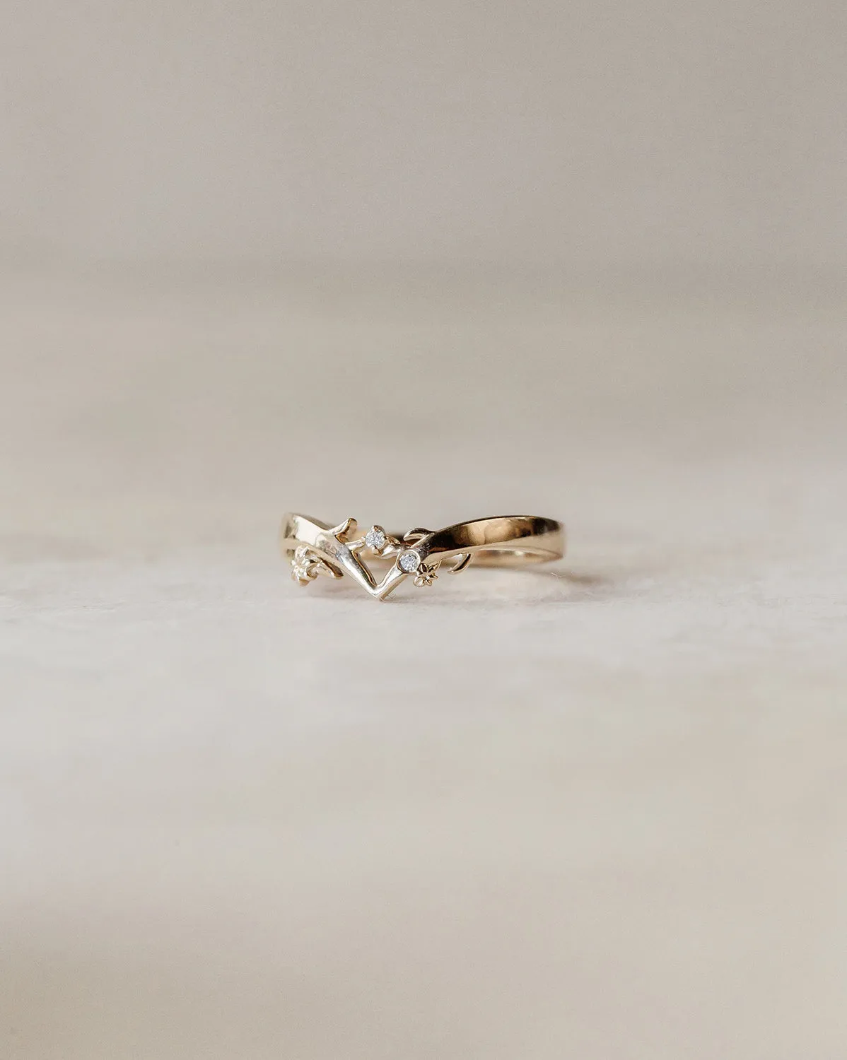 Lovelace Wishbone Ring - Sterling Silver