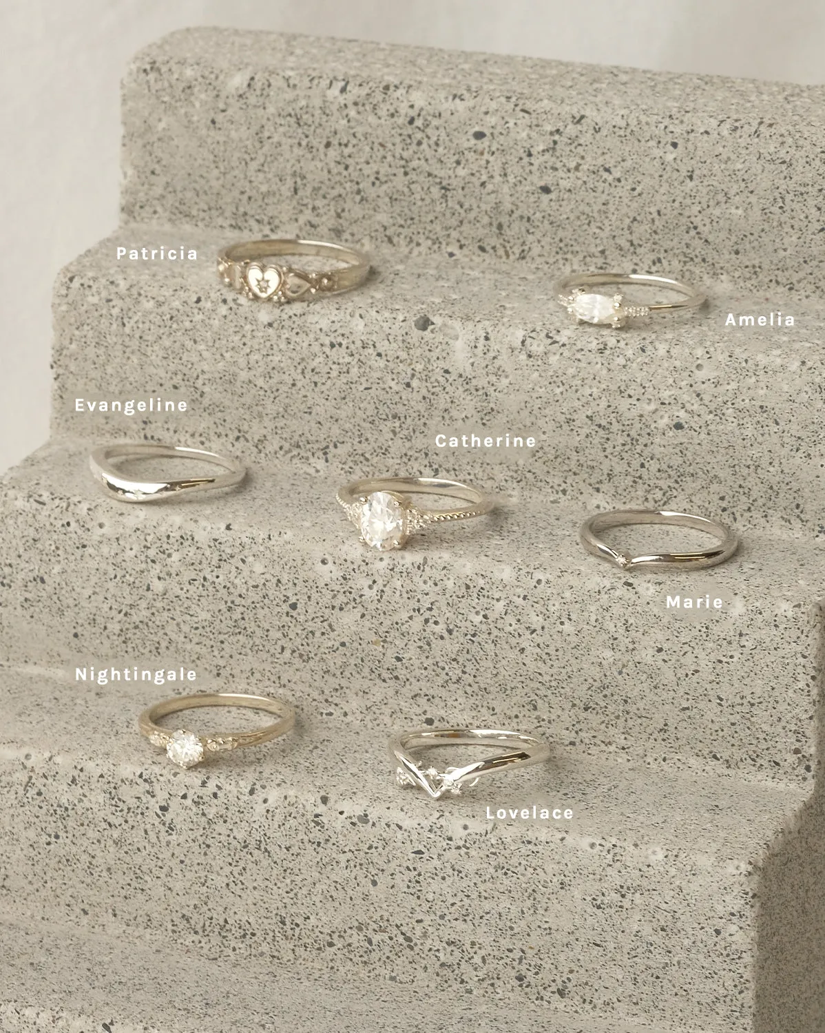 Lovelace Wishbone Ring - Sterling Silver