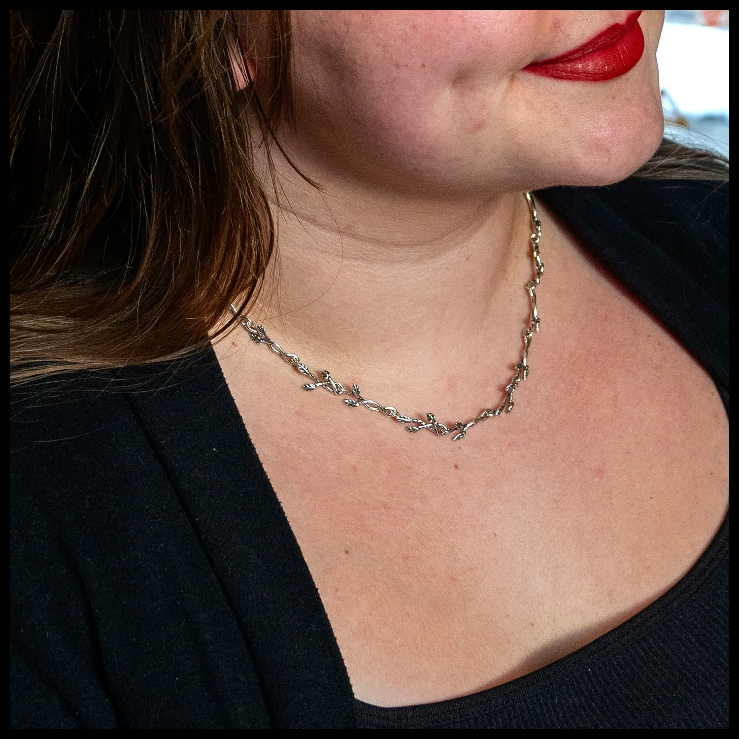Madi's Leaf and Vine Necklet