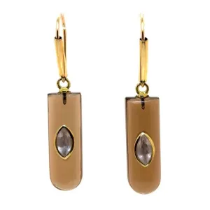 Magic Portal Smokey Quartz Earrings