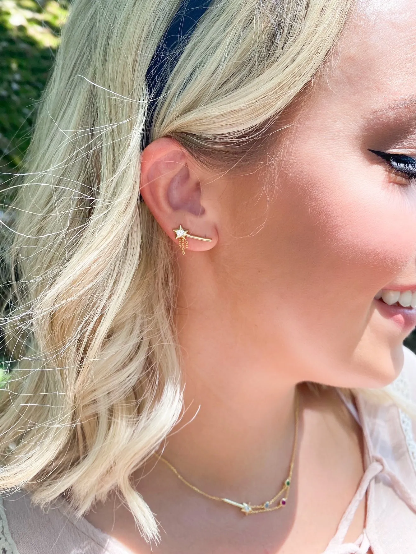 Magic Wand Crawler Earrings