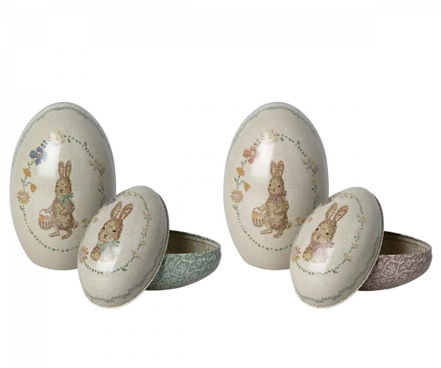 Maileg Easter Egg Set, Metal 2 Pieces