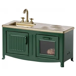Maileg kitchen for mice, dark green