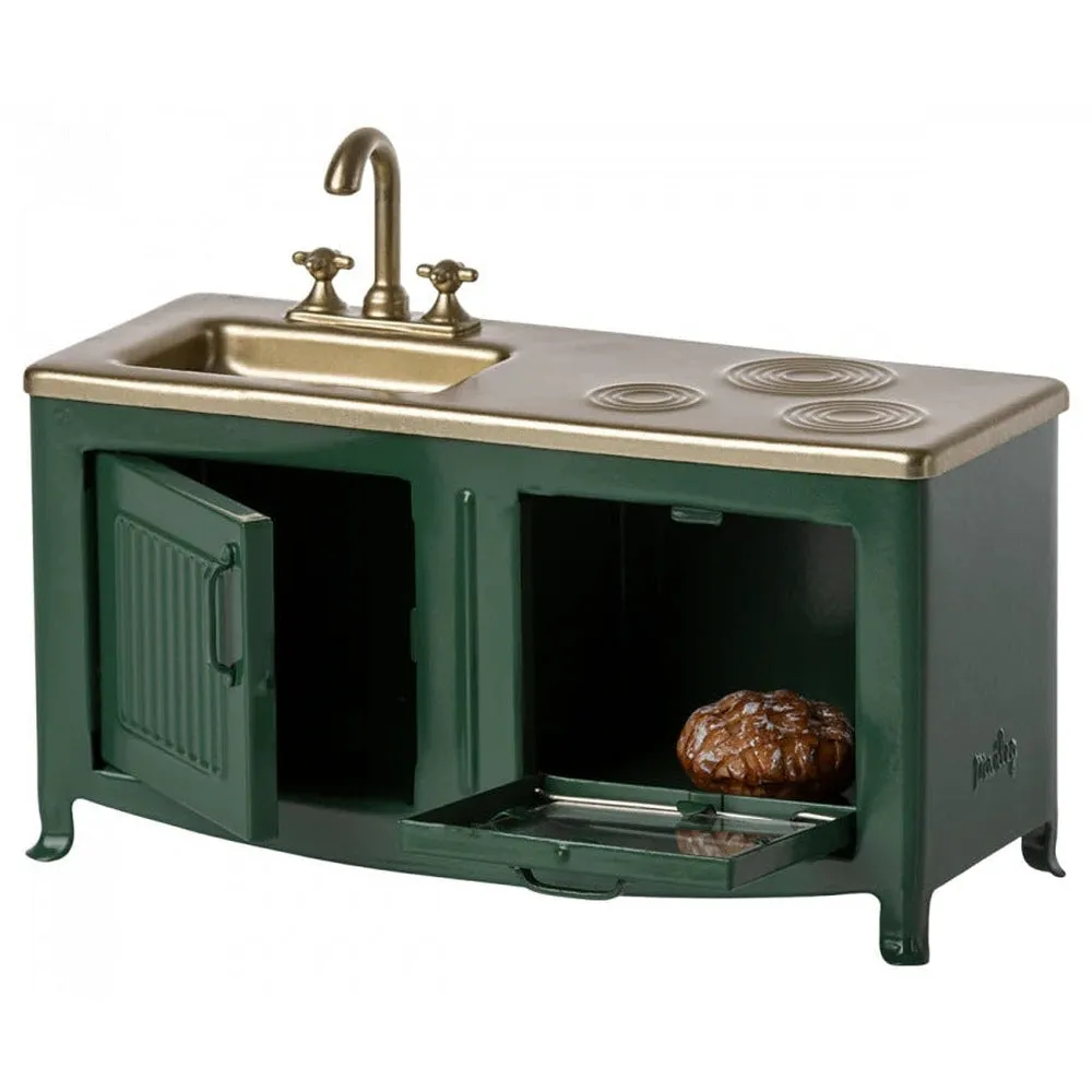 Maileg kitchen for mice, dark green