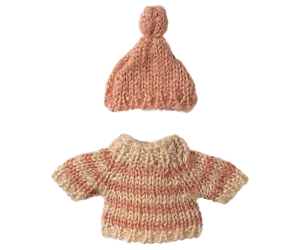 Maileg knitted sweater and hat for big sister mouse - 2024