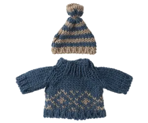 Maileg knitted sweater and hat for dad mouse - 2024