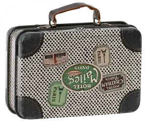 maileg metal suitcase, small travel off-white