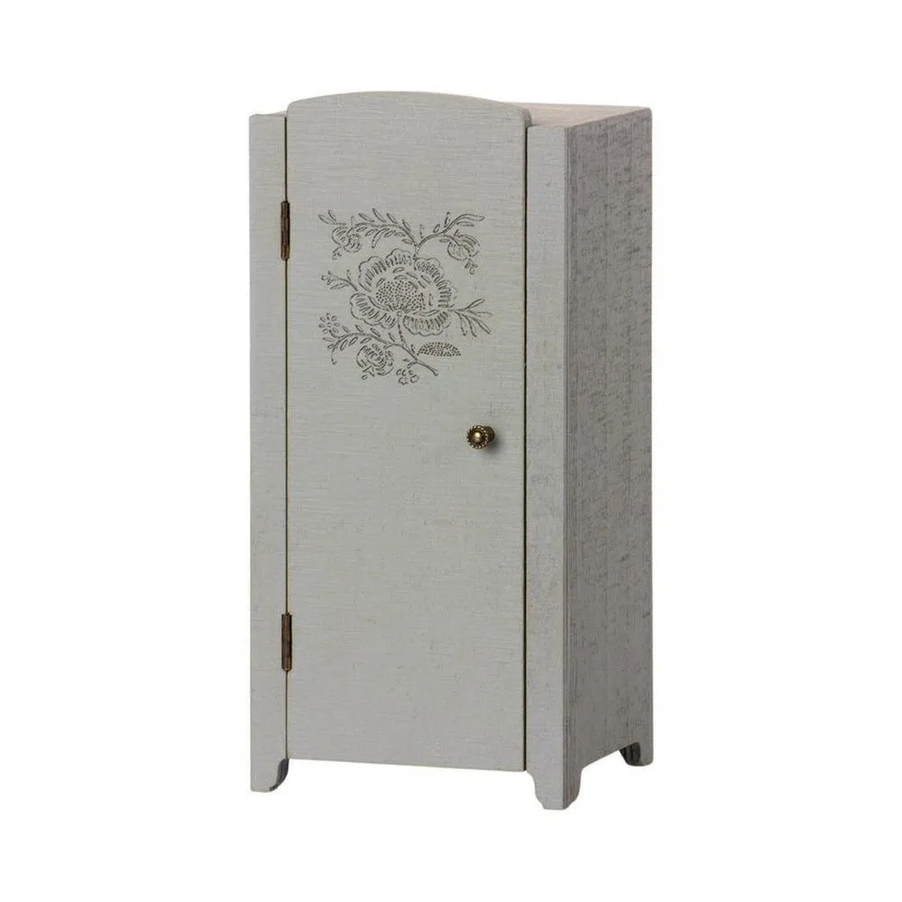 maileg miniature closet - grey mint