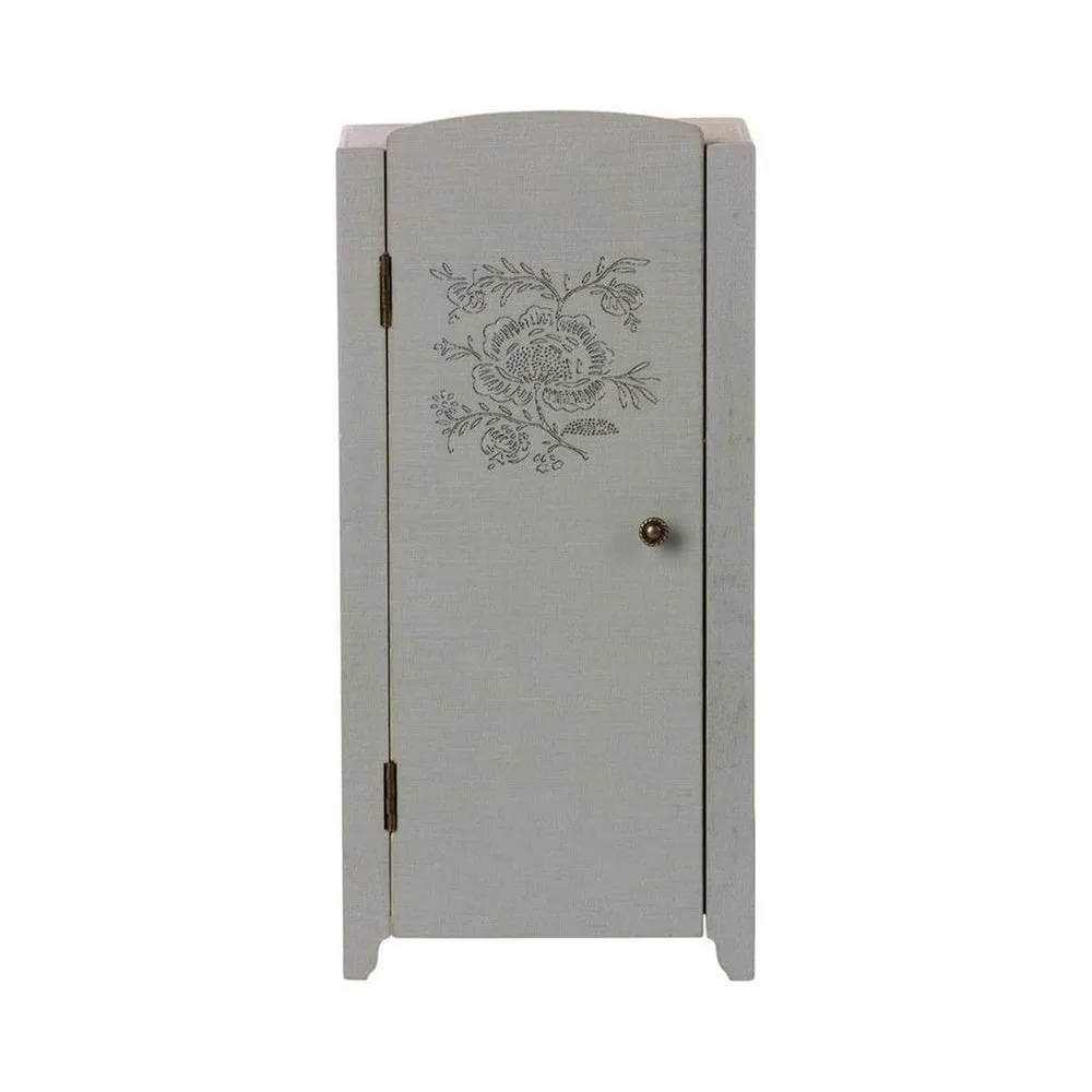 maileg miniature closet - grey mint
