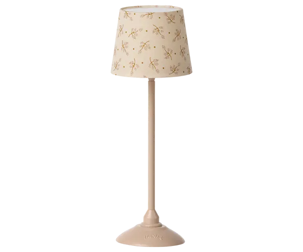 maileg miniature floor lamp, powder