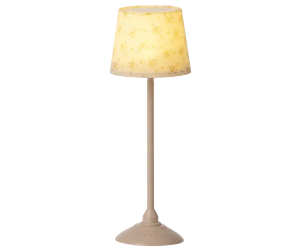 maileg miniature floor lamp, powder