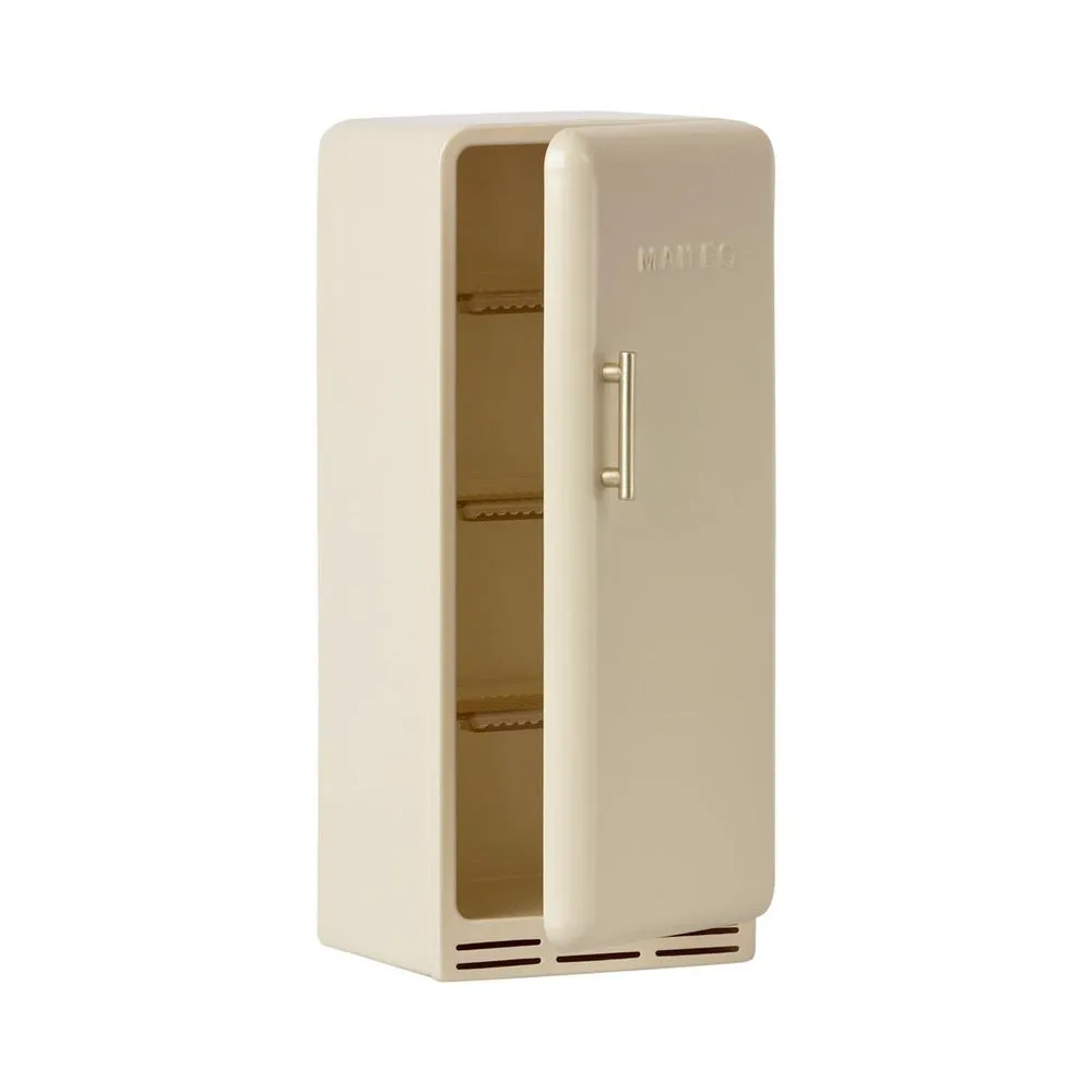 maileg miniature fridge, off white