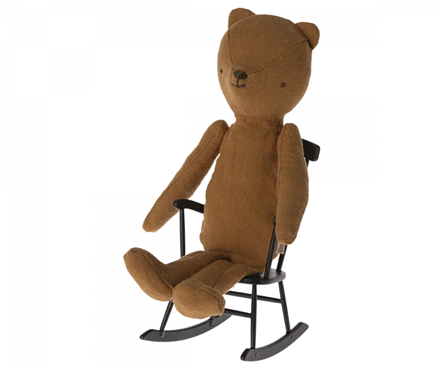 Maileg Miniature Rocking Chair - Dark Anthracite