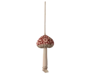 Maileg mushroom ornament - blossom, red