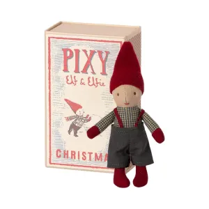 maileg pixie elf in matchbox, boy